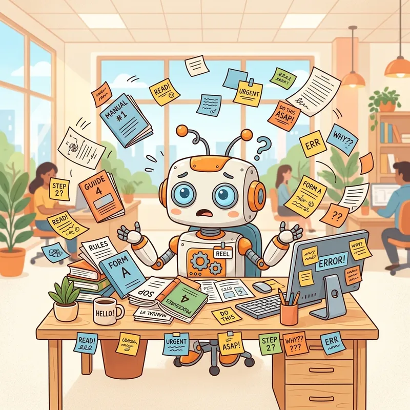 Skill Hell: Overwhelmed AI Robot