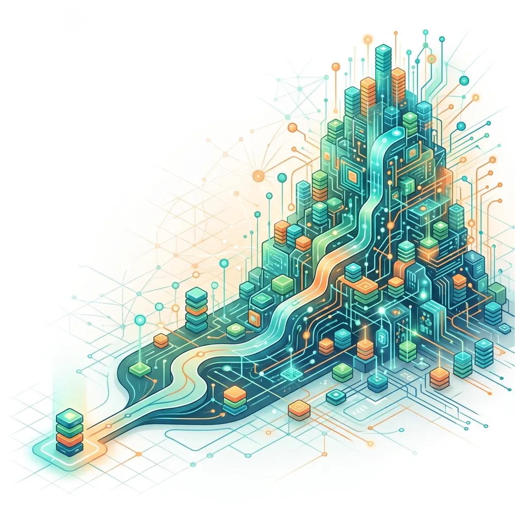 Illustration showing the AI multiplier effect driving exponential token growth