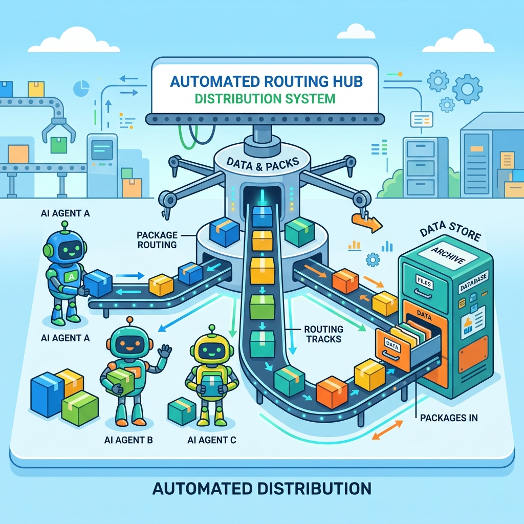 Downstream orchestration and agent routing