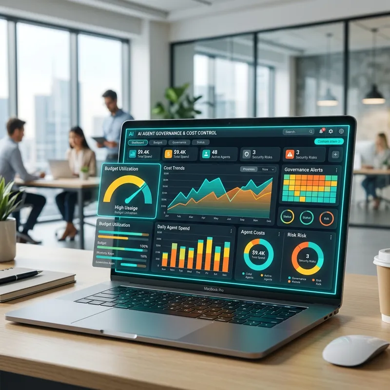 FinOps Governance and Cost Control Dashboard Mockup