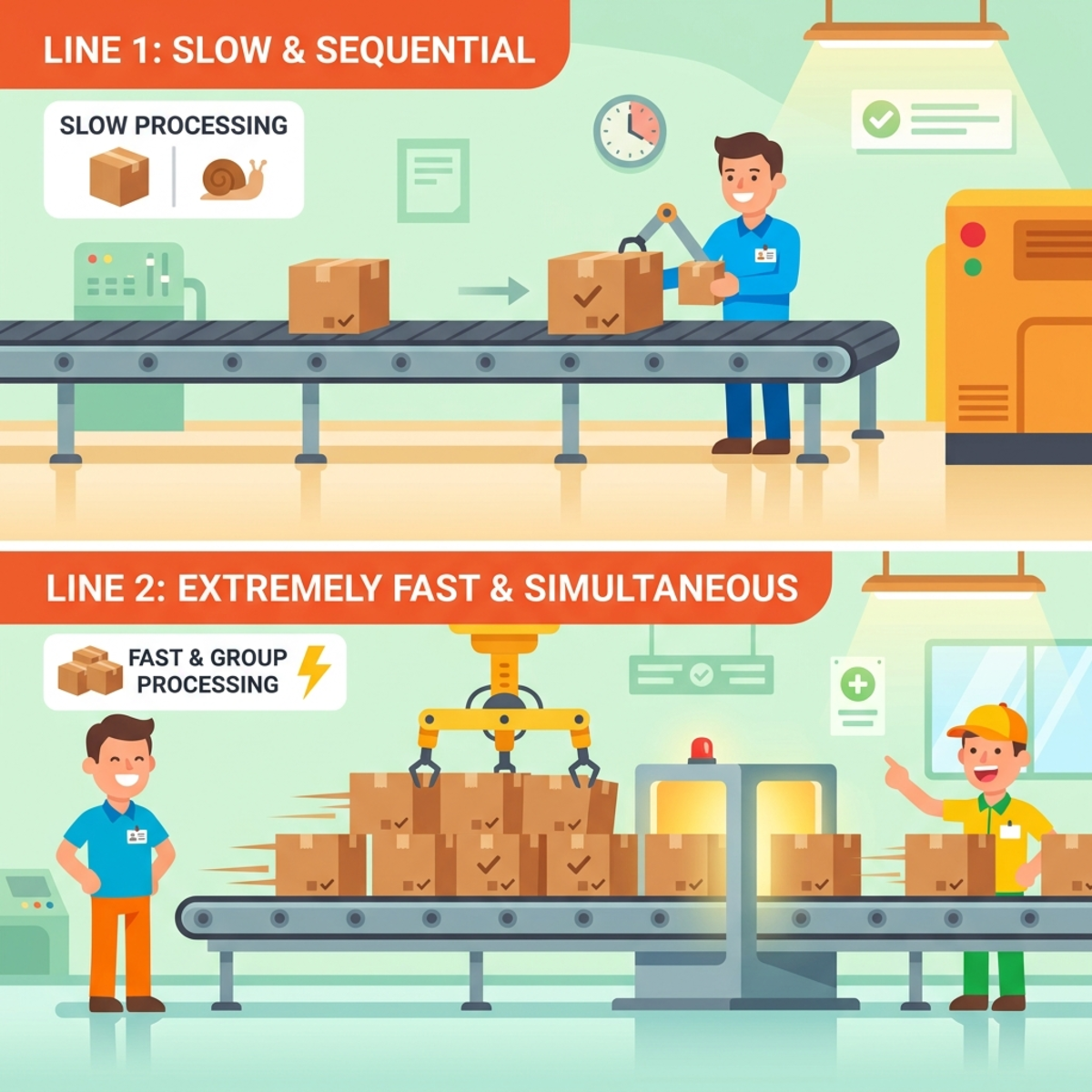 Sequential vs Parallel Processing Comparison