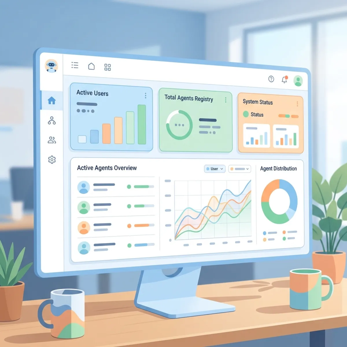 Agent 365 Overview Dashboard mock