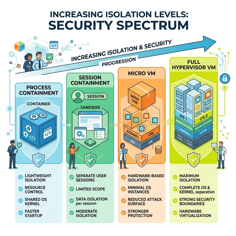 The Security Spectrum of Agent Isolation