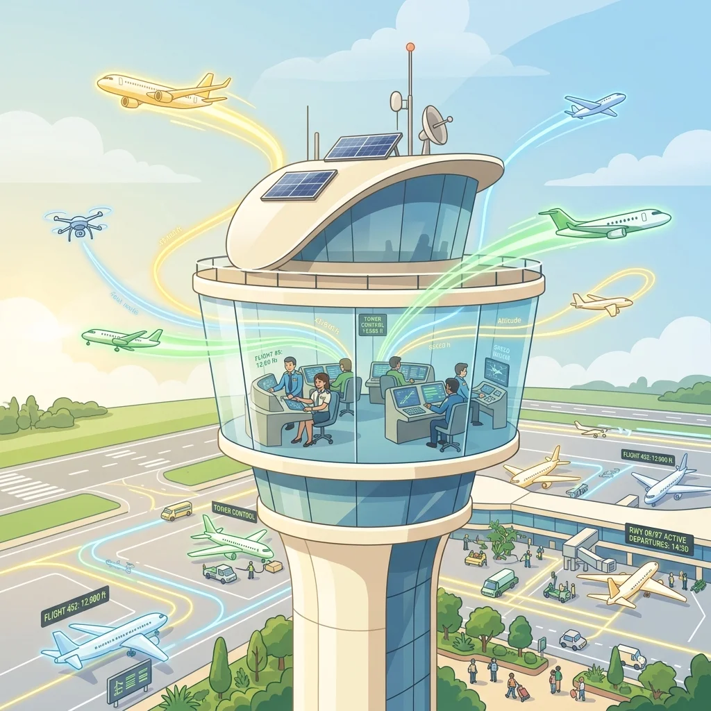 Airport Control Tower Model