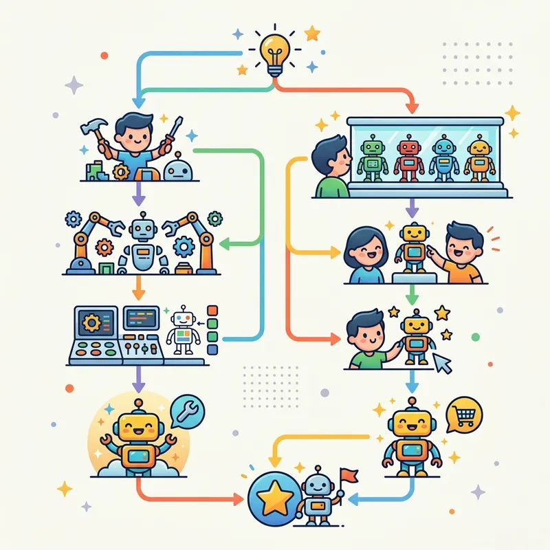 Two paths: Creating an agent on the fly or calling an existing one