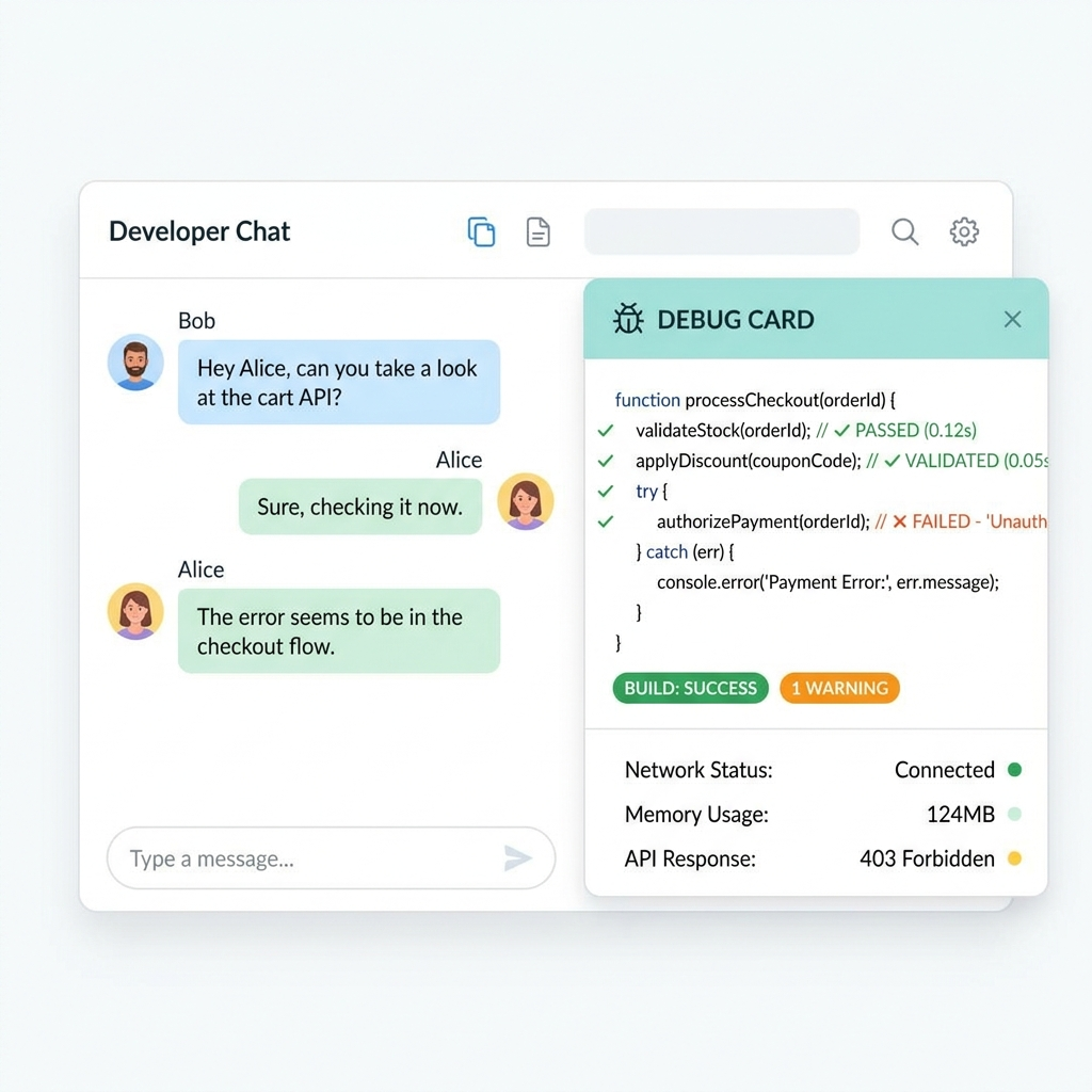 Developer Mode Debug Card