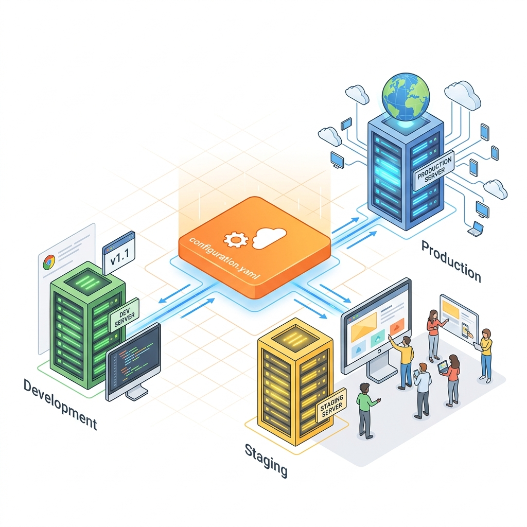 Multi-Environment Configuration Routing