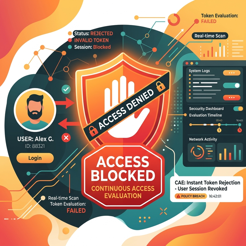 Continuous Access Evaluation instantly blocking tokens