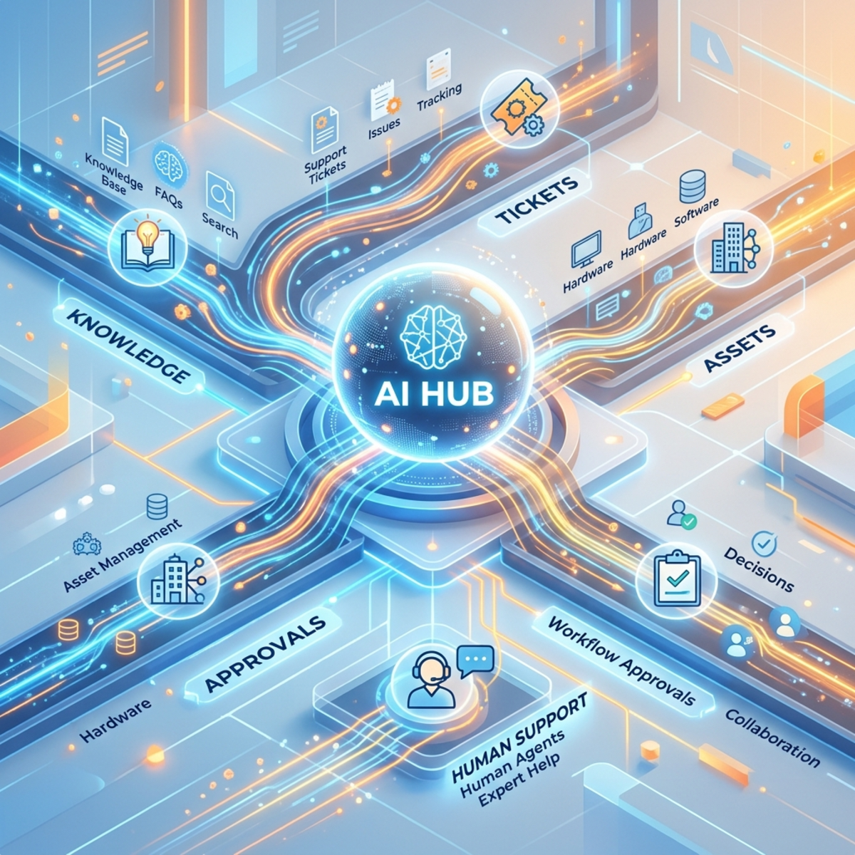 Help Desk Multi-Lane Routing Flow