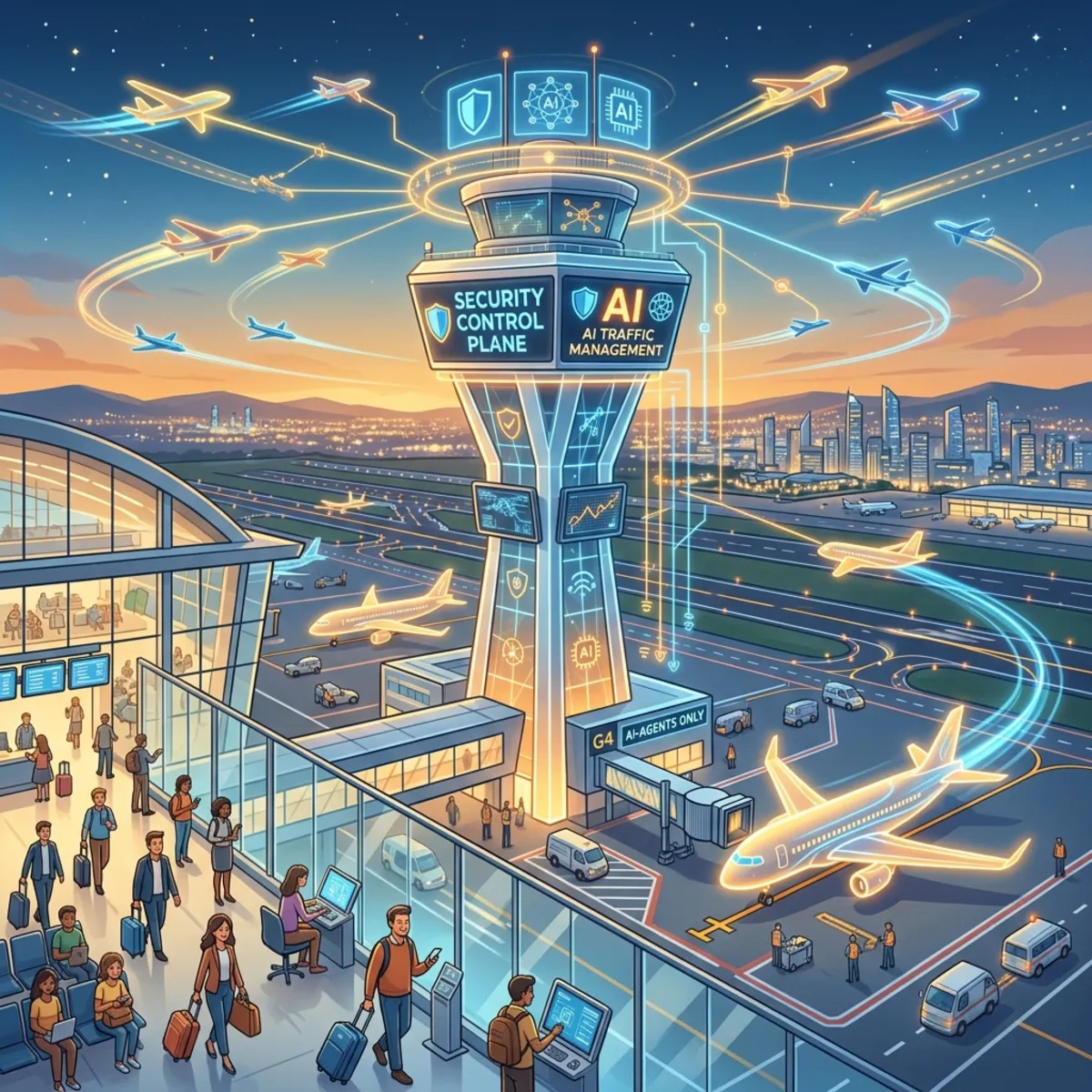 Airport Analogy for AI Tenants