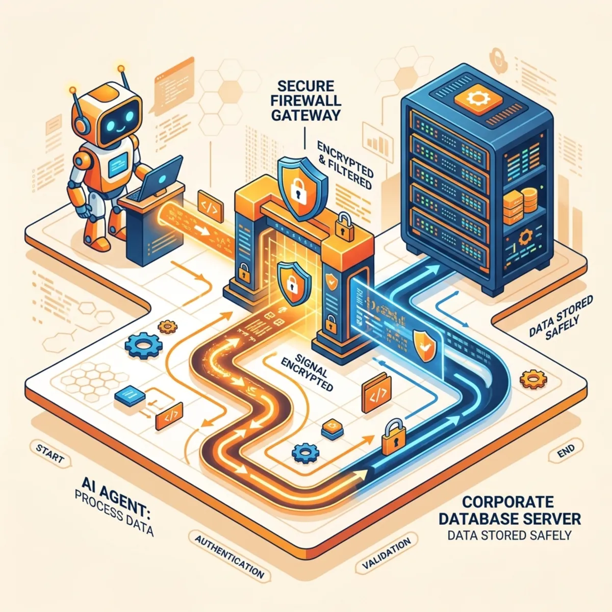 Secure Gateway Architecture Flowchart